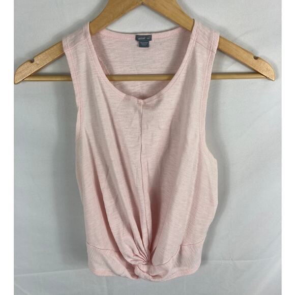 Aerie Twist Bottom Pink Knit Tank Size Small - Picture 1 of 5